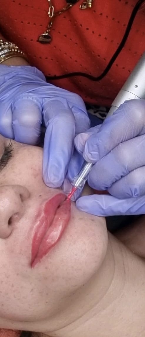 Lip coloring treatment